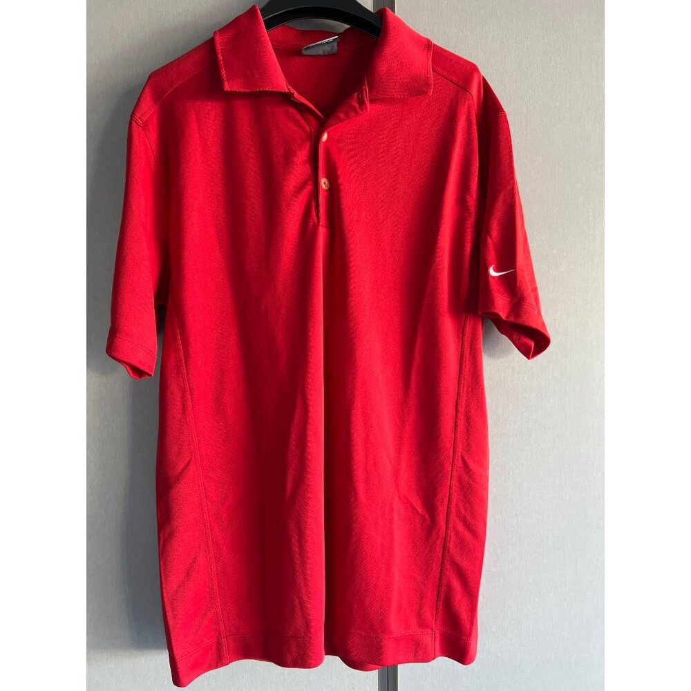 Nike Golf Polo Shirt Dri Fit Mens Size M Red